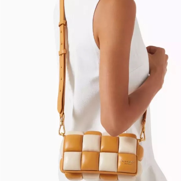 NWT! Kate Spade Boxxy Colorblocked East-West Crossbody Bare Leather Crossbody - Picture 4 of 7